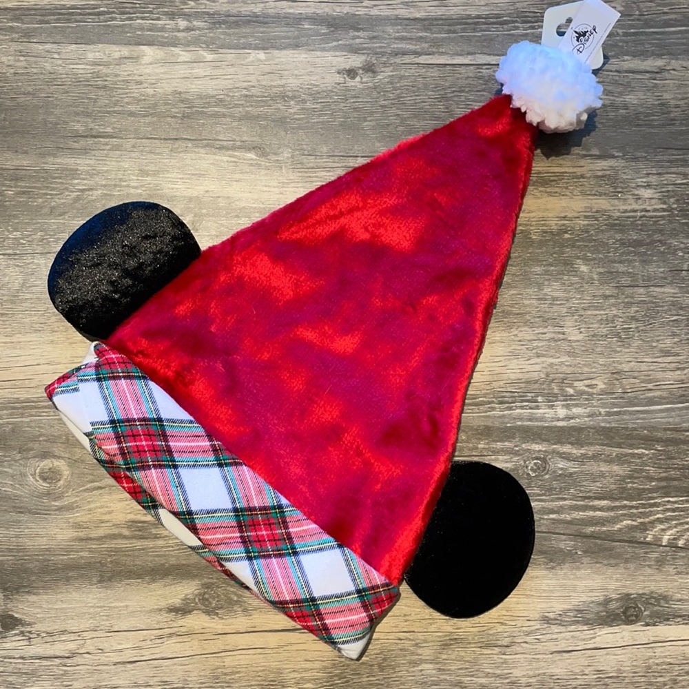 Disney Christmas Mickey Mouse Ear Santa Hat